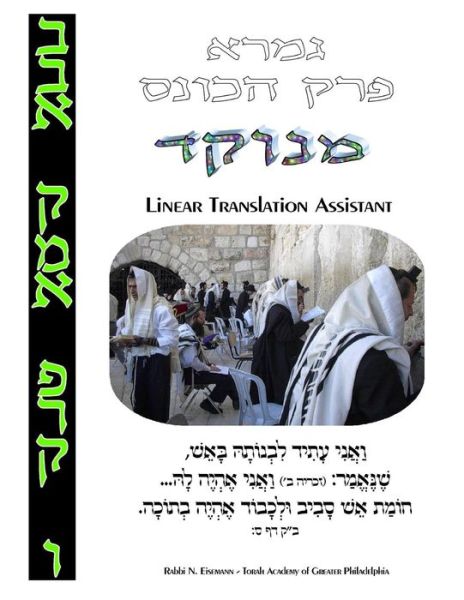 Cover for Rabb Naftoli Eisemann · Hakones - Linear Translation Assistant - Menukad: Bava Kamma Perek #6 - Zichron Avrohom Dovid - 8.5x11 Format (Paperback Book) (2014)