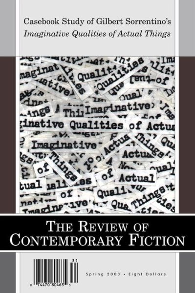 Cover for John O'Brien · The Review of Contemporary Fiction: Volume XXIII, Part 1 (Pocketbok) (2003)