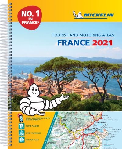 Cover for Michelin · France 2021 -A4 Tourist &amp; Motoring Atlas: Tourist &amp; Motoring Atlas A4 spiral (Spiral Book) (2020)