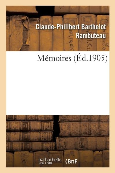 Cover for Rambuteau-C+lequin-G · M moires (Paperback Book) (2019)