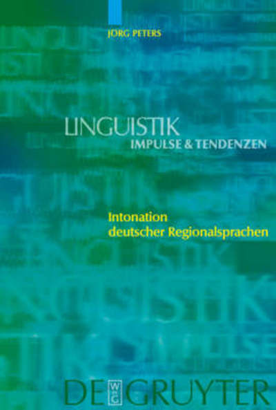 Cover for Peters · Intonation deutscher Regionalspr (Book) [German edition] (2006)