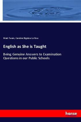Cover for Twain · English as She is Taught (Buch)