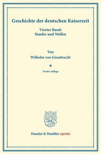 Cover for Giesebrecht · Geschichte der deutschen Ka (Bok) (2013)