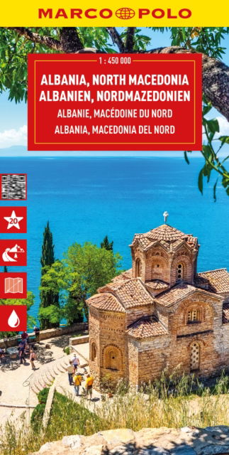 Cover for Marco Polo · Albania and North Macedonia Marco Polo Map - Marco Polo Maps (Map) (2025)