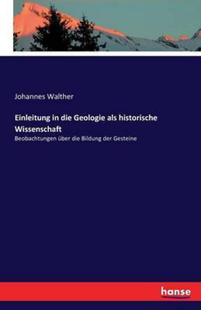 Cover for Walther · Einleitung in die Geologie als (Bok) (2016)