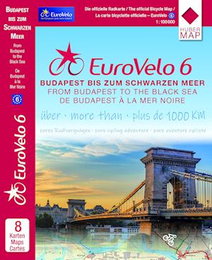 Eurovelo6 (Budapest - Schwarzes Meer) 1:100 000: Budapest Bis Zum Schwarzen Meer - Kartographie Huber - Bøger - - 9783943752960 -