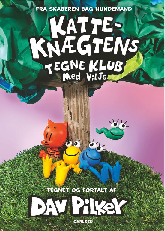 Cover for Dav Pilkey · Katte-Knægtens Tegneklub: Katte-Knægtens Tegneklub (3) - Med vilje (Innbunden bok) [1. utgave] (2023)