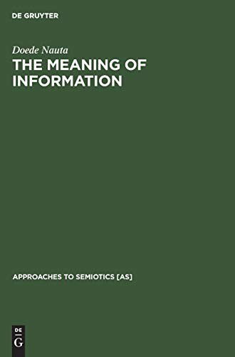 Cover for Doede Nauta · The Meaning of Information (Hardcover Book) (1972)