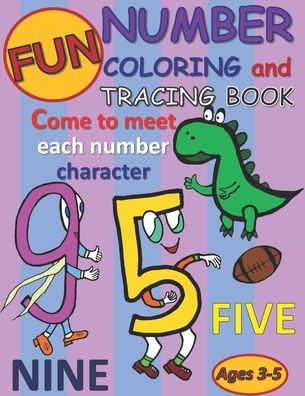 Cover for Sun Moon Star Publishing · Fun Number Coloring and Tracing Book (Paperback Book) (2020)