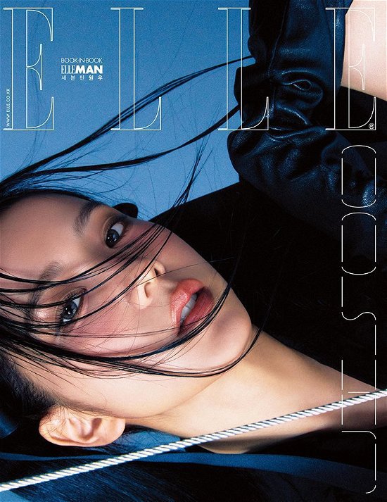 Cover for JISOO (BLACKPINK) · ELLE KOREA AUGUST 2023 x BLACKPINK JISOO+SEVENTEEN (tidskrift) [B edition] (2023)