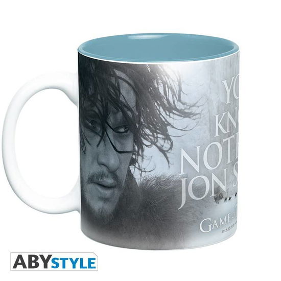 Game Of Thrones - Mug - 460 Ml - You Know Nothing - Abystyle - Produtos - - 3700789217961 - 7 de fevereiro de 2019
