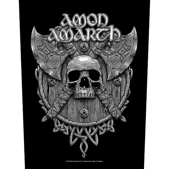 Cover for Amon Amarth · Amon Amarth Back Patch: Skull &amp; Axes (ACCESSORY) [Black edition] (2019)
