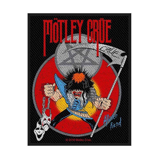 Motley Crue Standard Woven Patch: Allister Fiend - Mötley Crüe - Gadżety - PHD - 5055339789961 - 26 sierpnia 2019