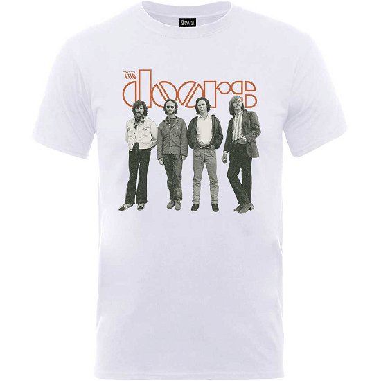 The Doors Unisex T-Shirt: Band Standing - The Doors - Merchandise - Merch Traffic - 5056170624961 - 