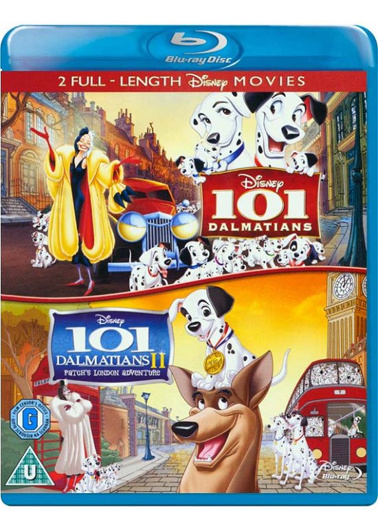 Cover for 101 Dalmatians 1&amp;2 Duopack · 101 Dalmatians / 101 Dalmatians II - Patchs London Adventure (Blu-ray) (2012)