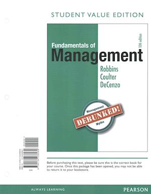 Cover for Stephen Robbins · Fundamentals of Management (Book) (2016)