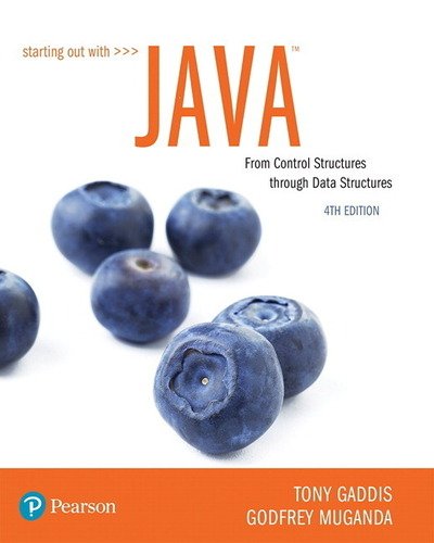 Cover for Tony Gaddis · Starting Out with Java: From Control Structures through Data Structures (Taschenbuch) (2018)
