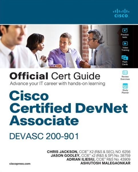 Cover for Chris Jackson · Cisco Certified DevNet Associate DEVASC 200-901 Official Cert Guide - Official Cert Guide (Hardcover bog) (2021)