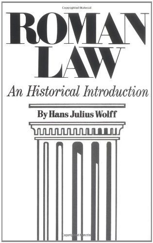 Cover for Hans Julius Wolff · Roman Law: An Historical Introduction (Paperback Book) (1976)