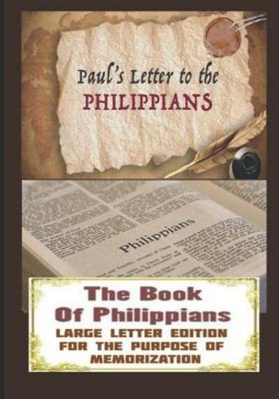 Cover for Yeager · The Book Of PHILIPPIANS (Pocketbok) (2019)