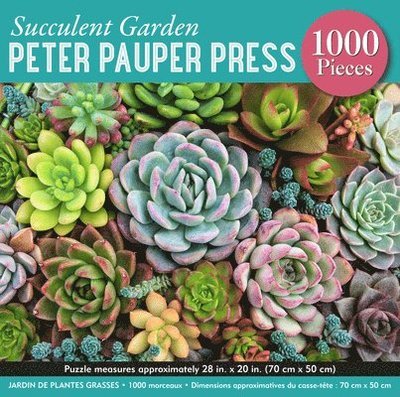 Succulent Garden 1,000 Piece Jigsaw Puzzle - Peter Pauper Press Inc - Other - Peter Pauper Press, Inc, - 9781441334961 - August 9, 2020