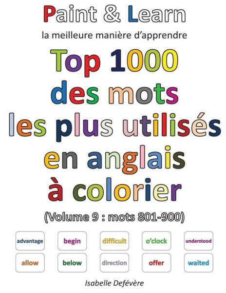 Cover for Isabelle Defévère · Top 1000 des mots les plus utilis s en anglais (Volume 9 (Paperback Book) (2016)