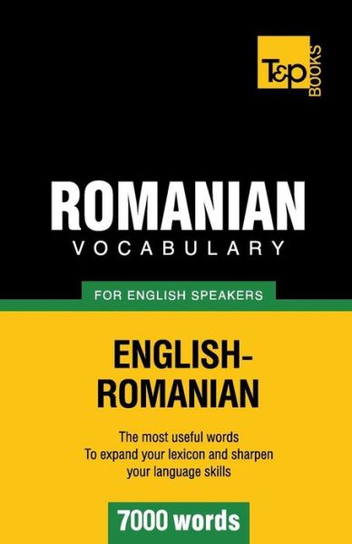 Cover for Andrey Taranov · Romanian Vocabulary for English Speakers - 7000 Words (Paperback Book) (2012)