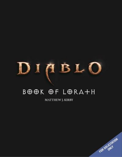 Cover for Matthew J. Kirby · Diablo: Book of Lorath (Paperback Book) (2023)