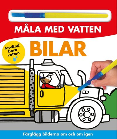 Cover for Måla med vatten : Bilar (Board book) (2021)