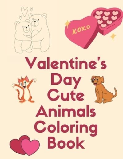 Cover for Voo Voo · Valentine's Day Cute Animals Coloring Book (Paperback Book) (2021)