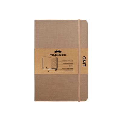 Cover for Moustachine · Moustachine Classic Linen Pocket Dark Tan Ruled Flex (Book) (2024)