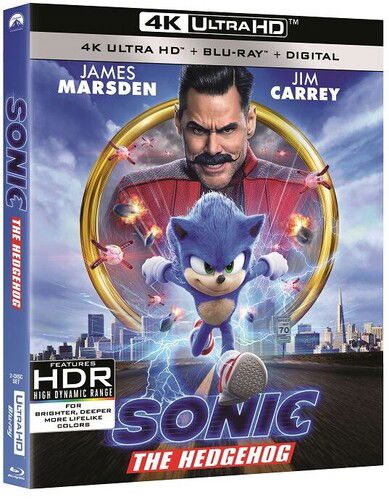 Cover for Sonic the Hedgehog (4K UHD Blu-ray) (2020)