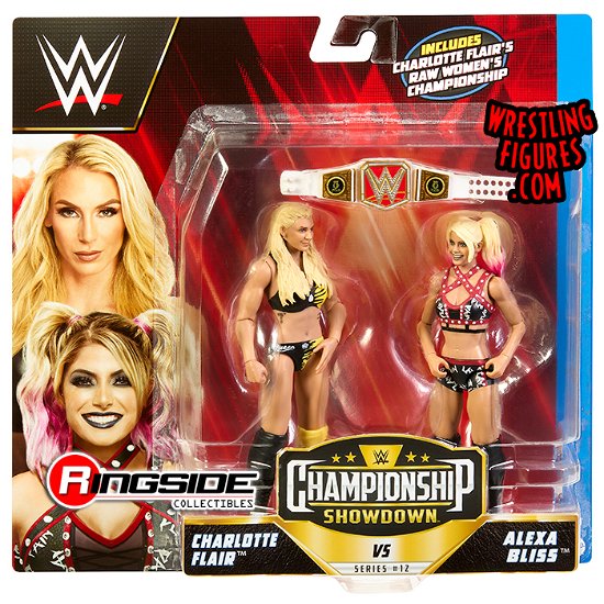 WWE  Championship Showdown Figures Charlotte Flair vs Alexa Bliss Toys - WWE  Championship Showdown Figures Charlotte Flair vs Alexa Bliss Toys - Fanituote -  - 0194735114962 - keskiviikko 15. helmikuuta 2023