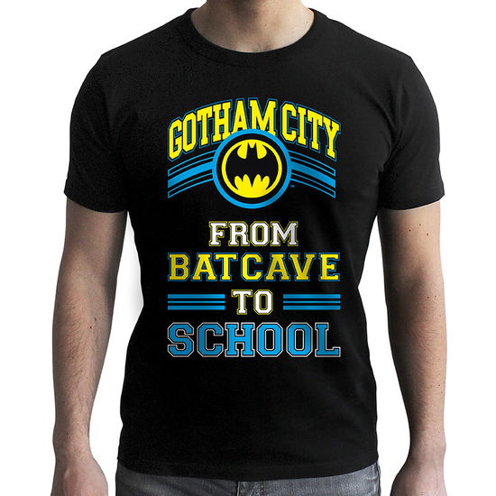 Batman - Man Black tshirt BATCAVE TO SCHOOL* - DC Comics - Merchandise - The Good Gift - 3665361096962 - 