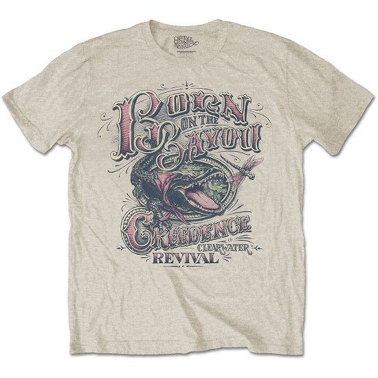 Creedence Clearwater Revival Unisex T-Shirt: Born on the Bayou - Creedence Clearwater Revival - Marchandise - MERCHANDISE - 5056368602962 - 21 janvier 2020