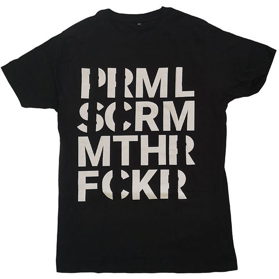 Cover for Primal Scream · Primal Scream Unisex T-Shirt: Muthafucka (Black) (T-shirt) [size XS] [Black - Unisex edition] (2021)