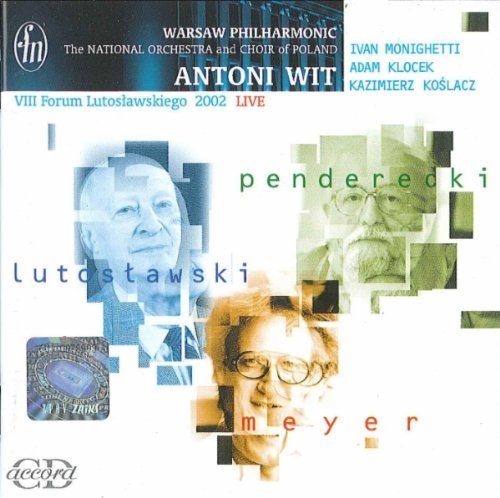 MEYER: Mass for mixed choir - Wit,Antoni / Warschau PO - Musiikki - CD Accord - 5902176500962 - maanantai 18. heinäkuuta 2011