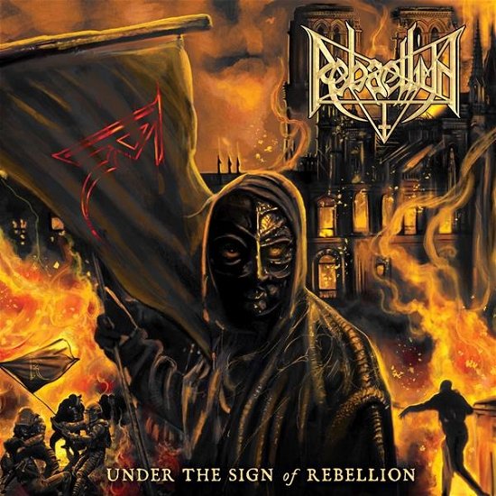 Cover for Rebaelliun · Under The Sign Of Rebellion (Orange / Black Splatter Vinyl) (LP) (2023)