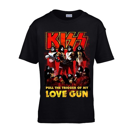 Cover for Kiss · Love Gun (Kids 5-6) (T-shirt) [size S] (2018)