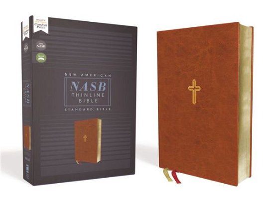 Cover for Zondervan · NASB, Thinline Bible, Leathersoft, Brown, Red Letter, 1995 Text, Comfort Print (Leather Book) (2020)