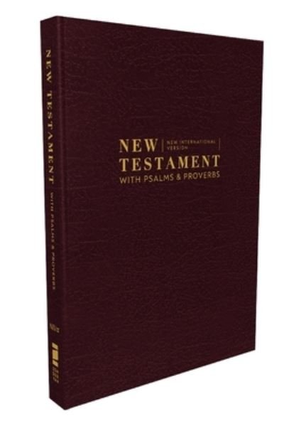 Cover for Zondervan · NIV, New Testament with Psalms and Proverbs, Pocket-Sized, Paperback, Burgundy, Comfort Print (Bok) (2024)
