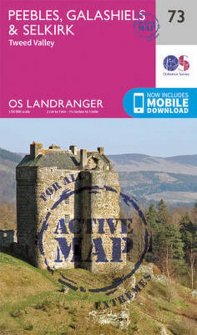 Cover for Ordnance Survey · Peebles, Galashiels &amp; Selkirk, Tweed Valley - OS Landranger Active Map (Kort) [February 2016 edition] (2016)