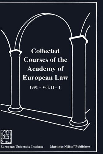 Cover for Academy of European Law Staff · Collected Courses of the Academy of European Law / Recueil des Cours de l'Academie de Droit Europeen (Hardcover Book) (1992)