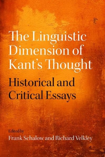 Cover for Frank Schalow · The Linguistic Dimension of Kant's Thought: Historical and Critical essays (Hardcover bog) (2014)