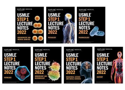 Cover for Kaplan Medical · USMLE Step 1 Lecture Notes 2022: 7-Book Set - USMLE Prep (Paperback Book) (2022)