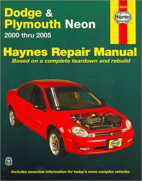 Cover for Haynes Publishing · Dodge &amp; Plymouth Neon (2000-2005) Haynes Repair Manual (USA) (Paperback Book) (2006)