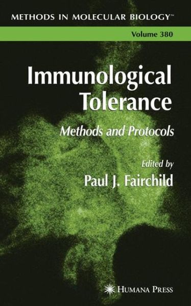 Cover for Paul J Fairchild · Immunological Tolerance: Methods and Protocols - Methods in Molecular Biology (Paperback Book) [Softcover reprint of hardcover 1st ed. 2007 edition] (2010)