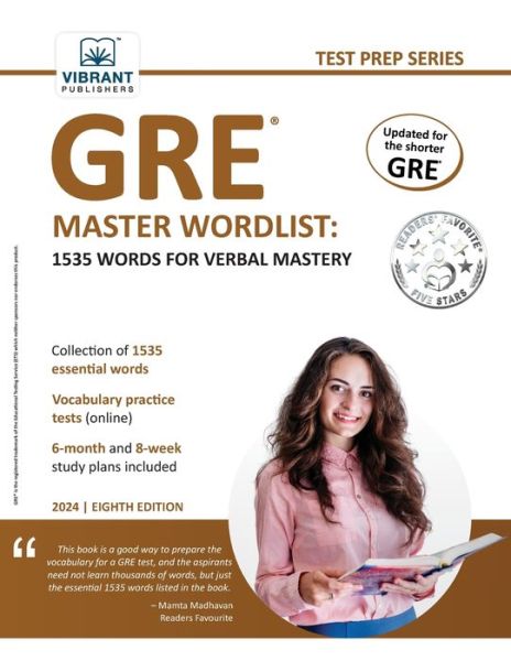 GRE Master Wordlist - Vibrant Publishers - Books - Vibrant Publishers - 9781636511962 - September 5, 2023