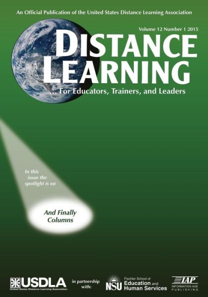 Cover for Michael Simonson · Distance Learning Magazine, Volume 12, Issue 1, 2015 (Paperback Book) (2015)