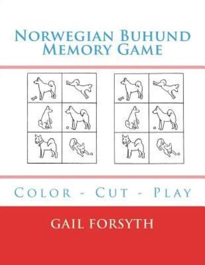 Cover for Gail Forsyth · Norwegian Buhund Memory Game (Pocketbok) (2018)